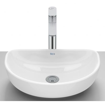 Umywalka 45x30 cm półokrągła nablatowa biała A327C10000 Roca Optica