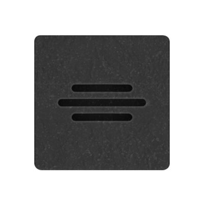 Brodzik półokrągły 90x90 cm czarny 3SPP1O9090CSTM1CST Schedline Collection Protos Black Stone