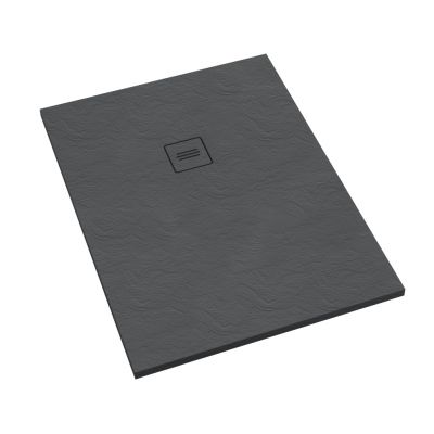 Brodzik prostokątny z maskownicą 100x80 cm szary 3SPP1P80100SSTM1SST Schedline Protos Grey Stone