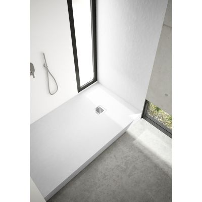 Brodzik prostokątny + maskownica 180x90 cm 33323BSTM2 Schedpol New Horizons White Stone