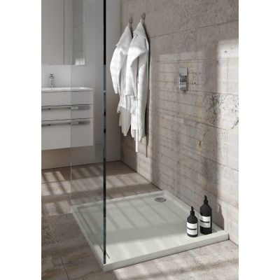 Brodzik kwadratowy 80x80 cm cement 32330CTST Schedpol Caspar New Cement Stone