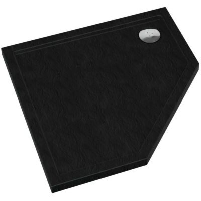 Brodzik 90x90 cm czarny 32398CST Schedpol Caspar New Black Stone