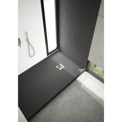 Brodzik prostokątny + maskownica 33325CSTM2 Schedpol New Horizons Black Stone