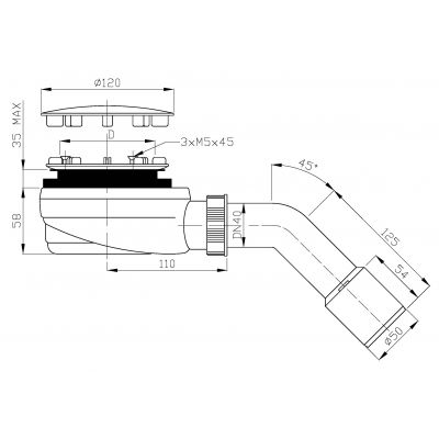 Brodzik prostokątny 140x90 cm biały 34349 Schedpol Corrina New