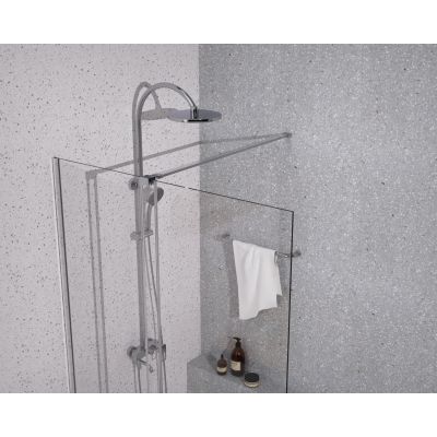 Ścianka prysznicowa walk-in 140 cm chrom połysk/szkło przezroczyste BK258T14 Sea-Horse Creative