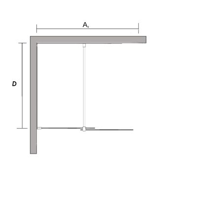 Ścianka prysznicowa walk-in 140 cm chrom połysk/szkło przezroczyste BK258T14 Sea-Horse Creative
