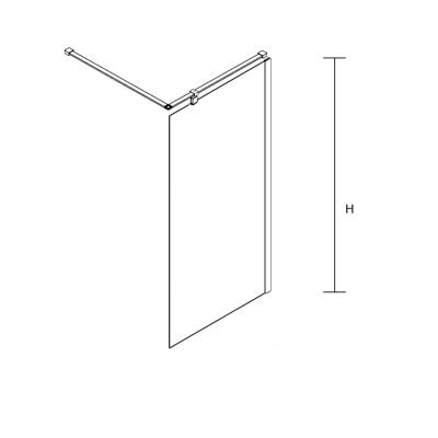 Ścianka prysznicowa 100 cm chrom połysk/szkło przezroczyste BKP256T10 Sea-Horse Creative