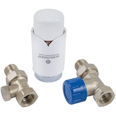 Zestaw termostatyczny nikiel 602200004 Schlosser Standard