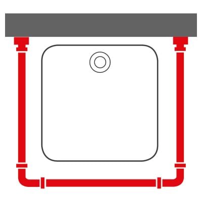 Drążek zasłony prysznicowej 800128 Sealskin Easy Roll