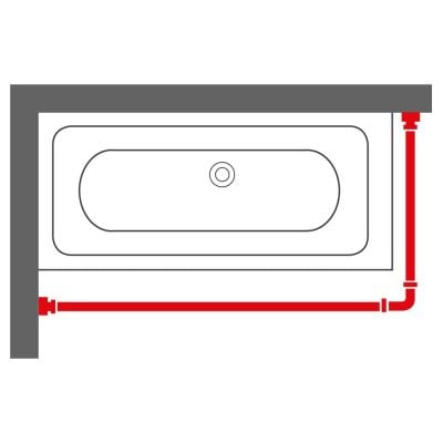 Drążek zasłony prysznicowej 800128 Sealskin Easy Roll