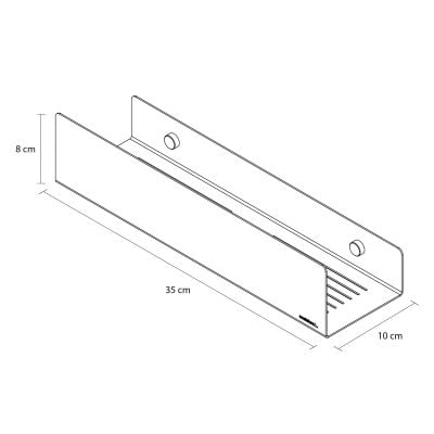 Półka prysznicowa 35 cm beżowa 800795 Sealskin Brix