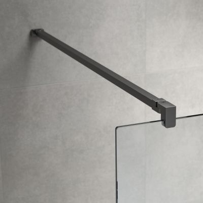 Ścianka prysznicowa walk-in 90 cm grafitowy szczotkowany/szkło przezroczyste PU010906145100 Sealskin Pure