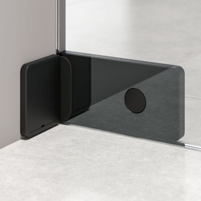 Ścianka prysznicowa walk-in 90 cm czarny mat/szkło przezroczyste PU010906195100 Sealskin Pure