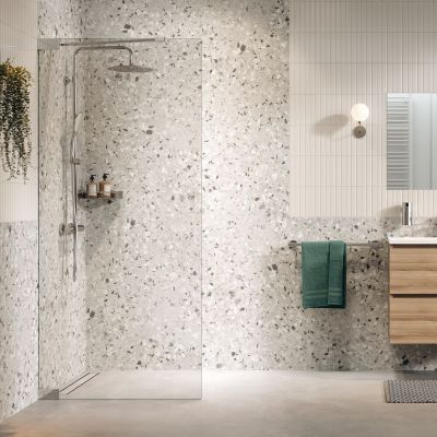 Ścianka prysznicowa walk-in 90 cm chrom połysk/szkło przezroczyste PU010906265100 Sealskin Pure