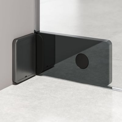 Ścianka prysznicowa walk-in 120 cm grafitowy szczotkowany/szkło przezroczyste PU011206145100 Sealskin Pure