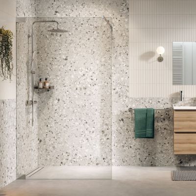 Ścianka prysznicowa walk-in 120 cm chrom połysk/szkło przezroczyste PU011206265100 Sealskin Pure