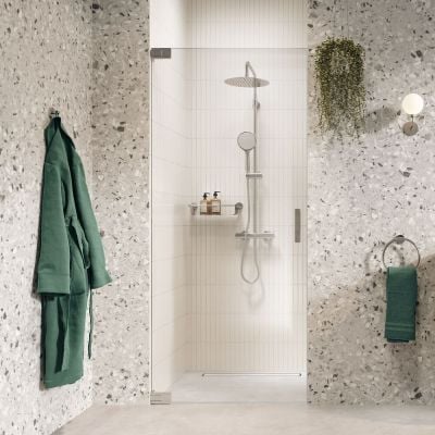Drzwi prysznicowe 100 cm uchylne chrom połysk/szkło przezroczyste PU141006265100 Sealskin Pure