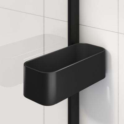 Ścianka prysznicowa walk-in 90 cm czarny mat/szkło przezroczyste XIA30906195100 Sealskin INC