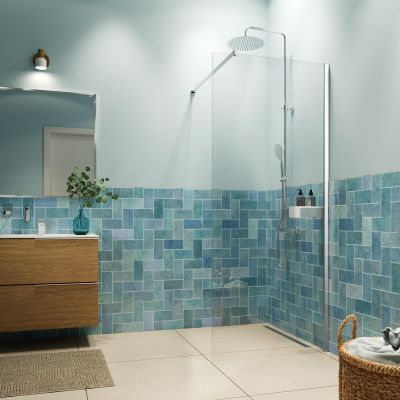 Ścianka prysznicowa walk-in 100 cm chrom połysk/szkło przezroczyste XIA31006265100 Sealskin INC
