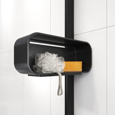 Ścianka prysznicowa walk-in 120 cm czarny mat/szkło przezroczyste XIA31206195100 Sealskin INC