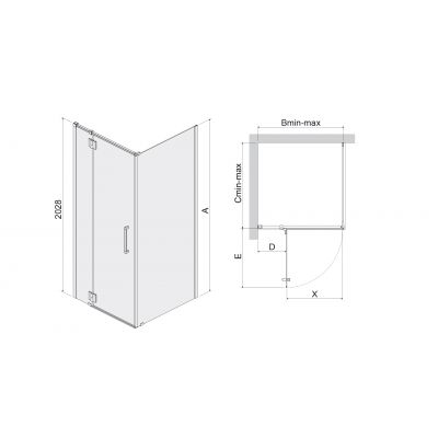 Kabina z brodzikiem kwadratowa 90x90 cm 602100104042401 Sanplast Summer Set