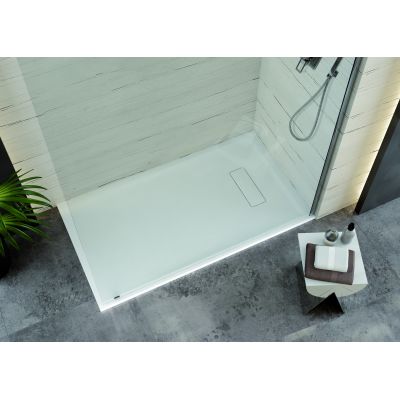 Brodzik prostokątny 130x100 cm biały 645570066001000 Sanplast Modern Mineral