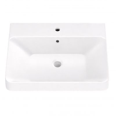 Umywalka 61x45 cm prostokątna meblowa biała 9909060 Strama Austin