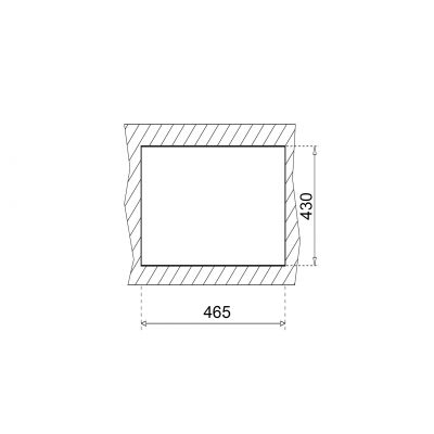 Zlewozmywak granitowy 49x45.5 cm 40148010 Teka Clivo