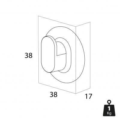 Wieszak na ręcznik stal 800227 Tiger Cooper