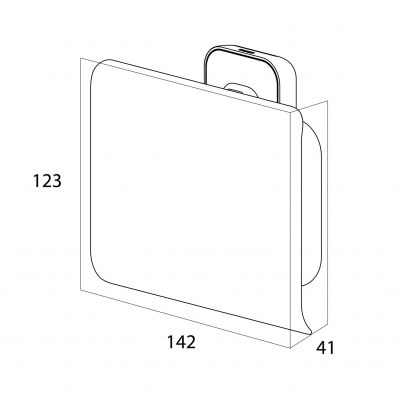 Tiger Carv 800239 uchwyt na papier toaletowy
