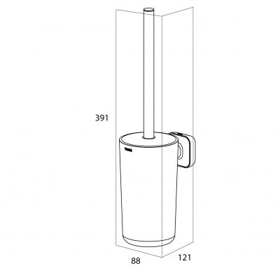Tiger Carv 800245 szczotka toaletowa