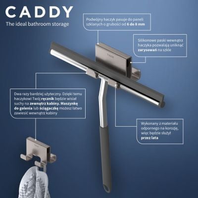 Tiger Caddy 800295 wieszak na ręcznik stal