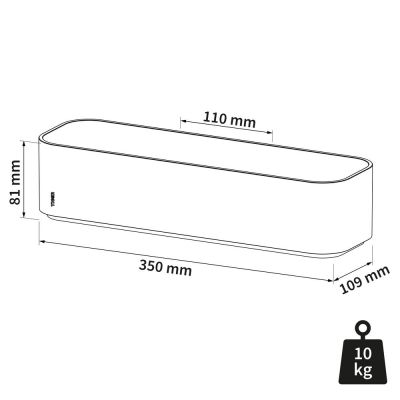 Pojemnik łazienkowy czarny 800380 Tiger 2 store