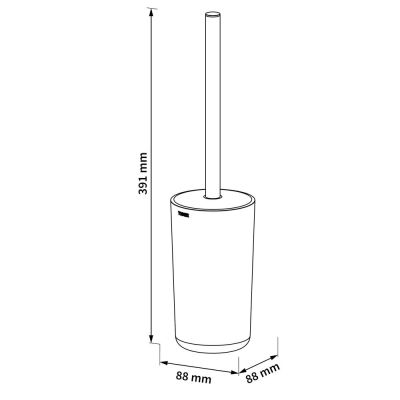 Tiger Tado 800400 szczotka toaletowa stojąca szara