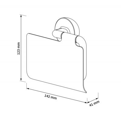Tiger Cata 800409 uchwyt na papier toaletowy