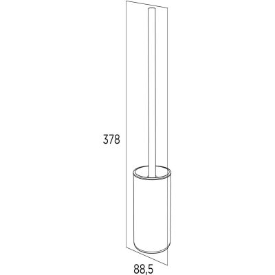 Szczotka toaletowa stojąca stal 800598 Tiger Ace