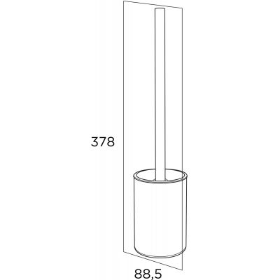 Szczotka toaletowa ścienna chrom 800608 Tiger Ace