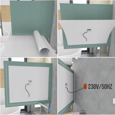 Mata grzewcza pod lustro 40x40 cm TFAF1 Termofol TF-AF