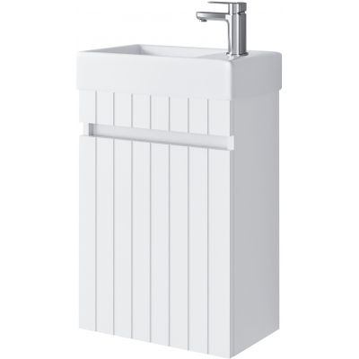 Umywalka z szafką 40.5 cm białą 001SU4001TR41355 Uptrend Miseno