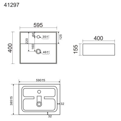Umywalka TR41297 Uptrend Torino