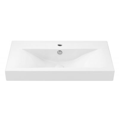 Umywalka 80x47 cm prostokątna biały TR4270B Uptrend Gemini