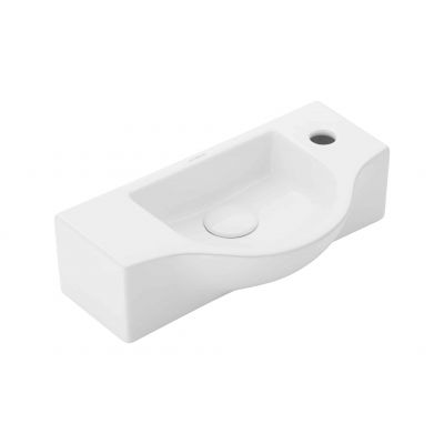 Umywalka 45x25 cm półokrągła ścienna biała TR4523B Uptrend Ana