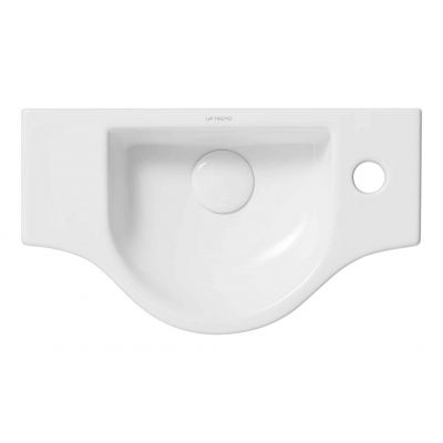 Umywalka 45x25 cm półokrągła ścienna biała TR4523B Uptrend Ana