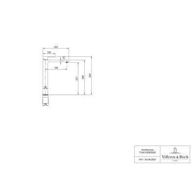 Villeroy & Boch Architectura TVW10300500061 bateria umywalkowa stojąca chrom