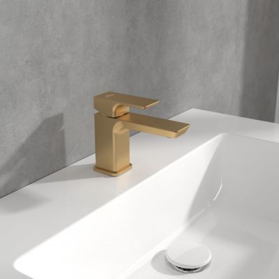 Villeroy & Boch Subway 3.0 TVW11200100176 bateria umywalkowa stojąca złoty