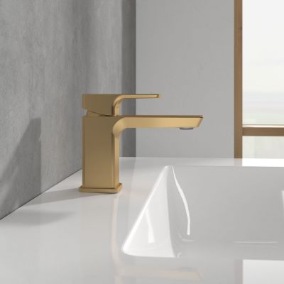 Villeroy & Boch Subway 3.0 TVW11200100176 bateria umywalkowa stojąca złoty