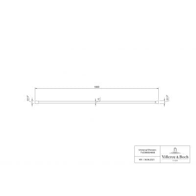 Villeroy & Boch Universal Showers wąż prysznicowy 160 cm chrom TVC00003400061