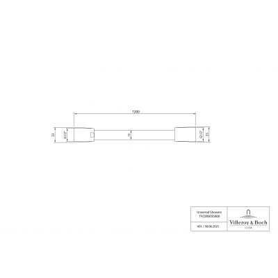 Villeroy & Boch Universal Showers TVC00003500064 wąż prysznicowy 120 cm
