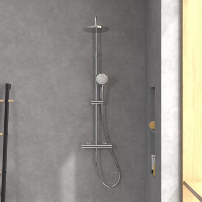 Villeroy & Boch Universal Showers TVS10900200061 zestaw prysznicowy ścienny chrom