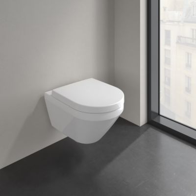 Combi-Pack zestaw z deską wisząca bez kołnierza biały połysk 4694CLR1 Villeroy & Boch Architectura